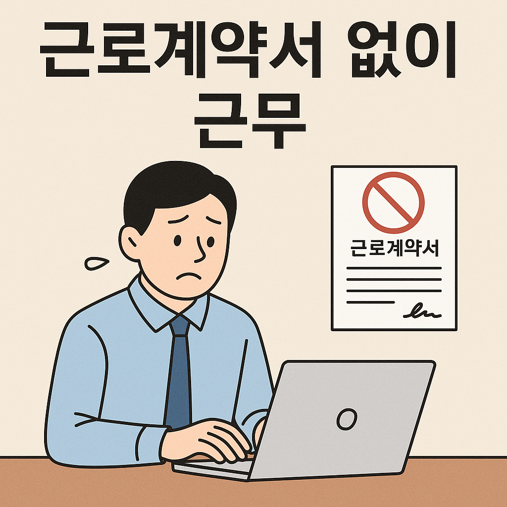근로계약서 없이 근무 (2)